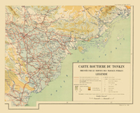 Carte Tonkin Sud-Est